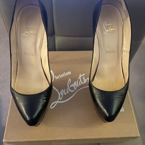Christian Louboutin Black Leather Heels